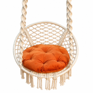 Macrame Hanging Swing Chair 60×80 cm – Cotton Rope