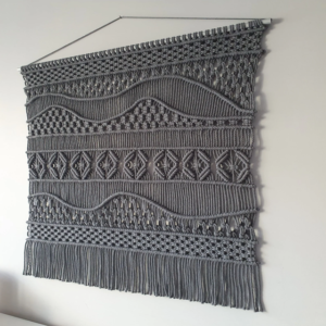 Large Macrame Wall Hanging 60cm – Handmade Boho Wall Decor
